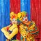 Red and Blue Streamers, Pack of 2 - Xtralarge, 3.2x8 Feet | Red and Blue Fringe Curtain, Red and Blue Party Decorations | Circus Theme Party Decorations | Red and Blue Carnival Decorations